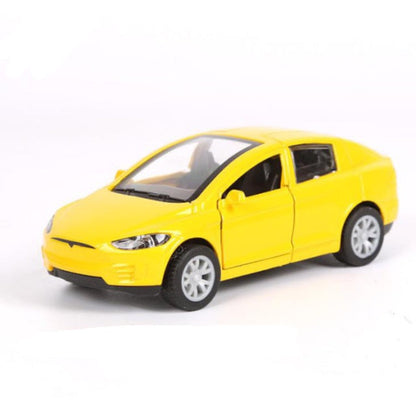 1:32 Tesla MODEL X Alloy Car Model Toy Car Yellow