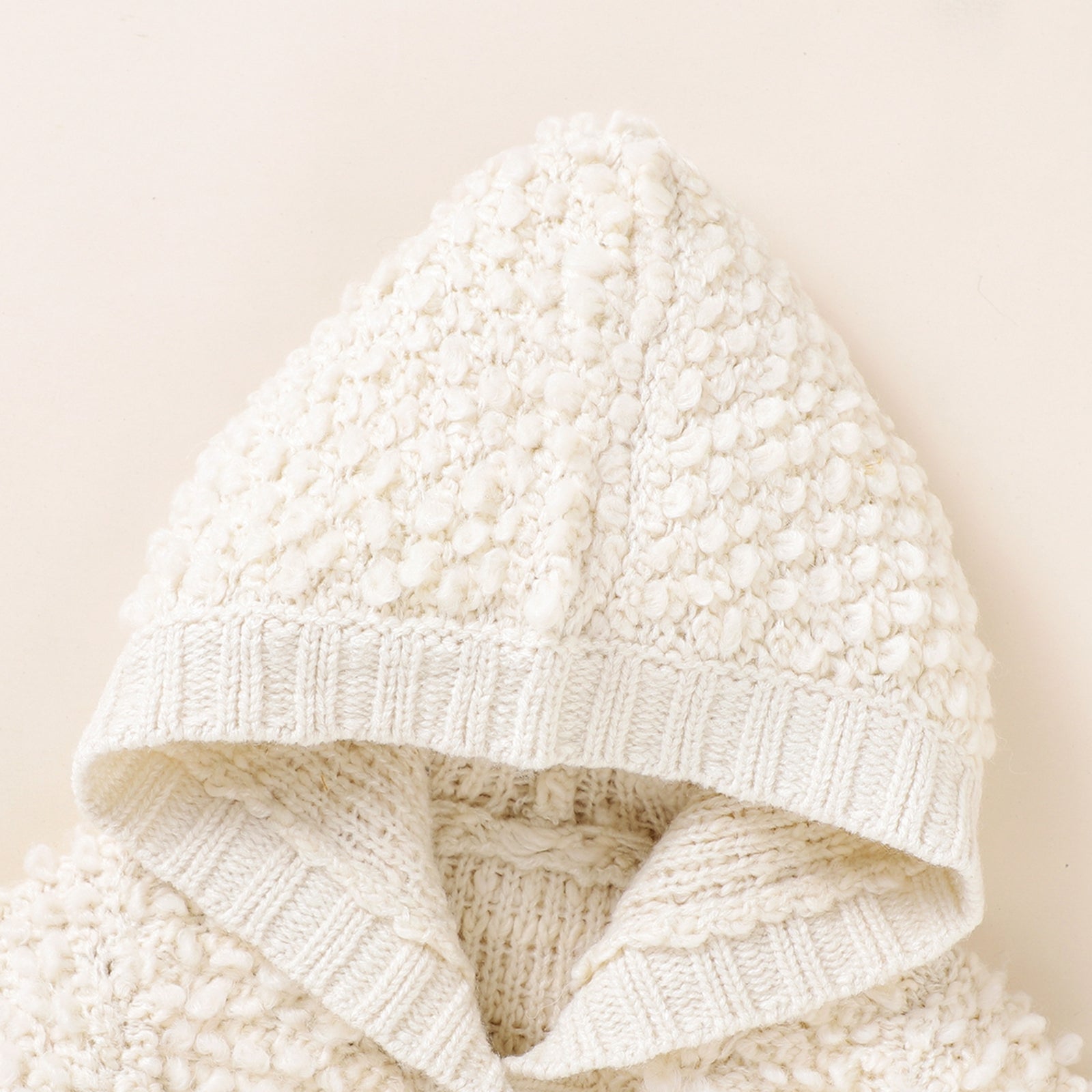 Baby White Hooded Cardigan (Age 3-18M)