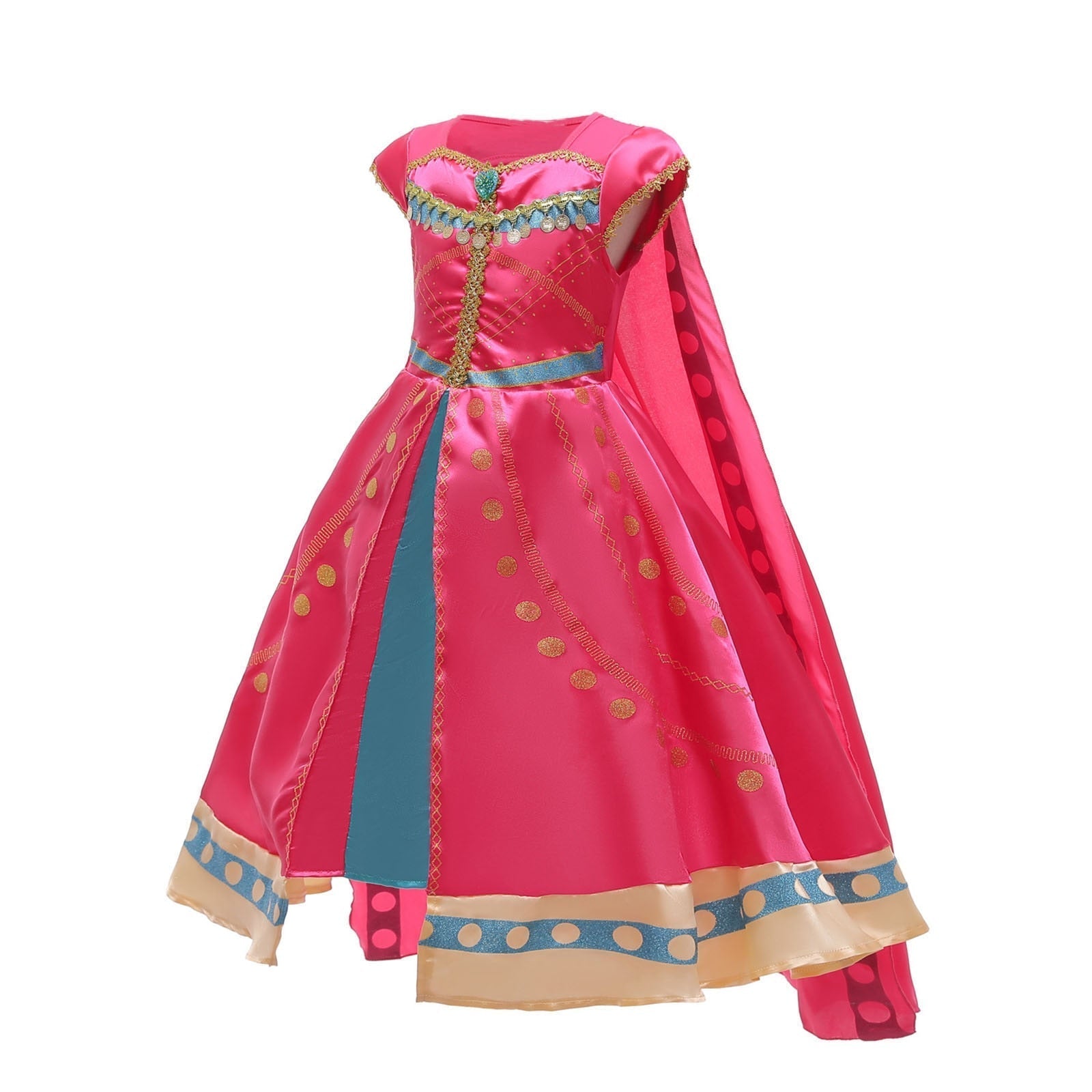 Girls Pink Princess Dress Up Costume Dress (Age 3-12YRS)