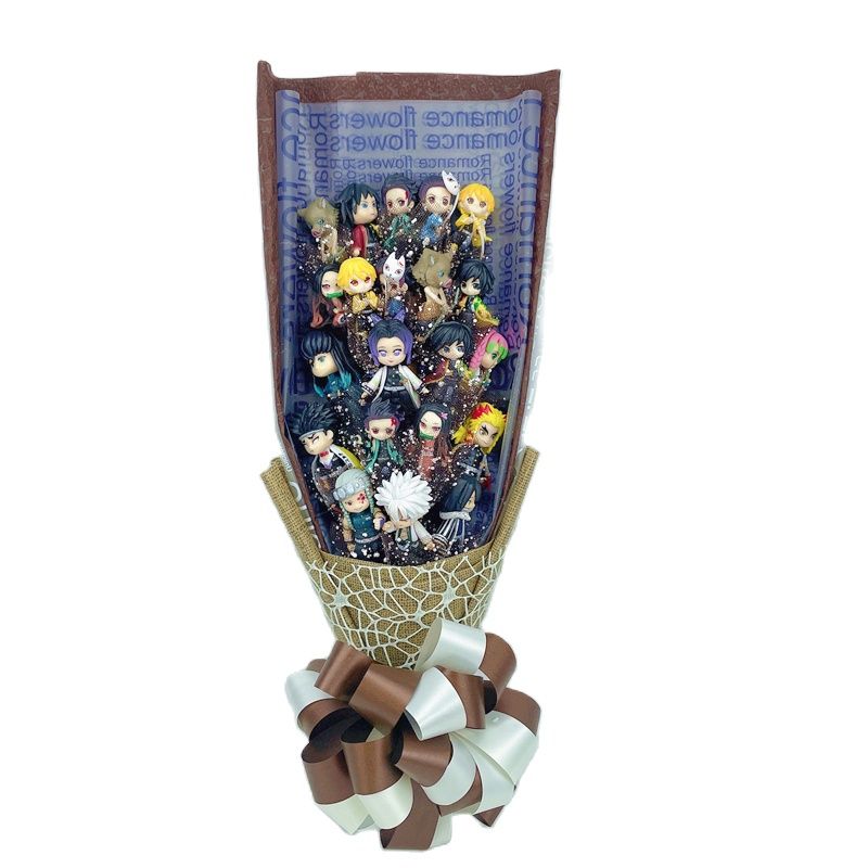 Demon Slayer Toy Flower Gift Bouquet - No Gift Box