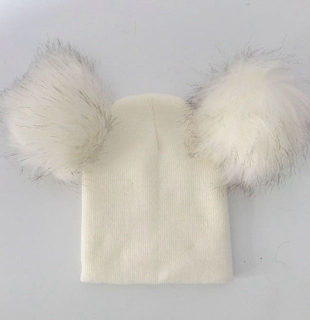 Baby Knitted Pom Pom Hat Multi 4