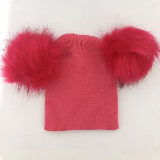 Baby Knitted Pom Pom Hat Multi 13