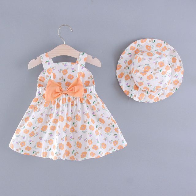 Baby / Toddlers Girls Summer Floral Dress & Hat (Age 12M-3YRS) Multi HZ0068-YL