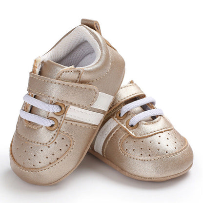 Baby Sneakers First Walkers Shoes Gold