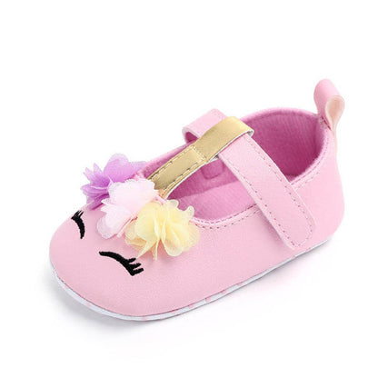 Baby Unicorn Sneakers Shoes (Age Newborn - 18M) Multi unicorn pink