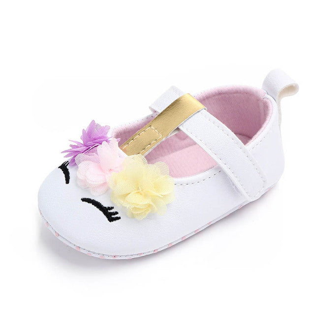 Baby Unicorn Sneakers Shoes (Age Newborn - 18M) Multi unicorn white