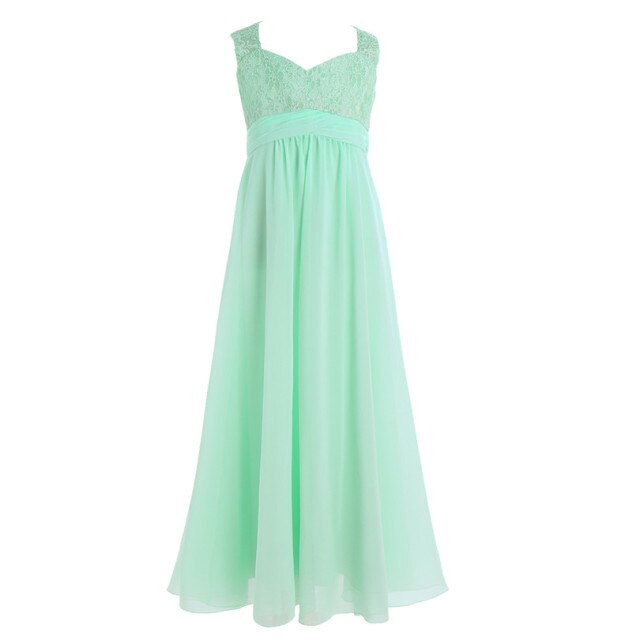 Girls Floaty Formal Maxi Dress (Age 4-14YRS) Turquoise