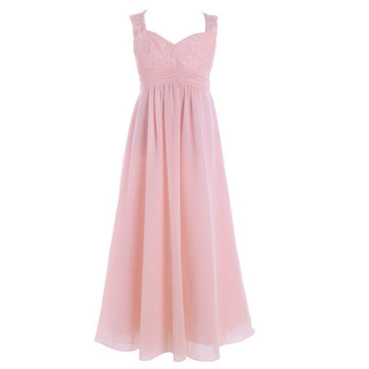 Girls Floaty Formal Maxi Dress (Age 4-14YRS) Pink