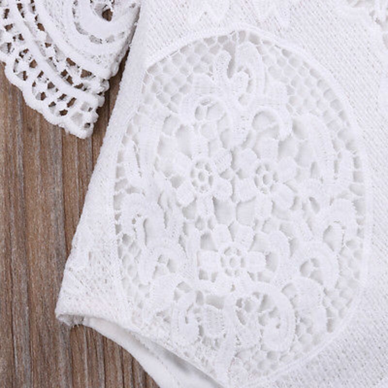 Baby Girls White Lace Bodysuit (Age 3m-3yrs)