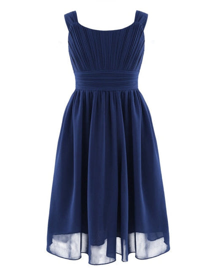 Girls Floaty Formal Dress (Age 4-14yrs) Navy Blue