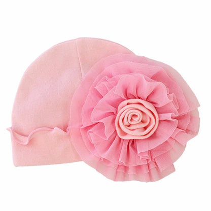 Baby Girls Floral Hat (Age Newborn-12M)