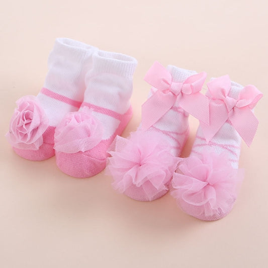 Baby Girls Pink Booties