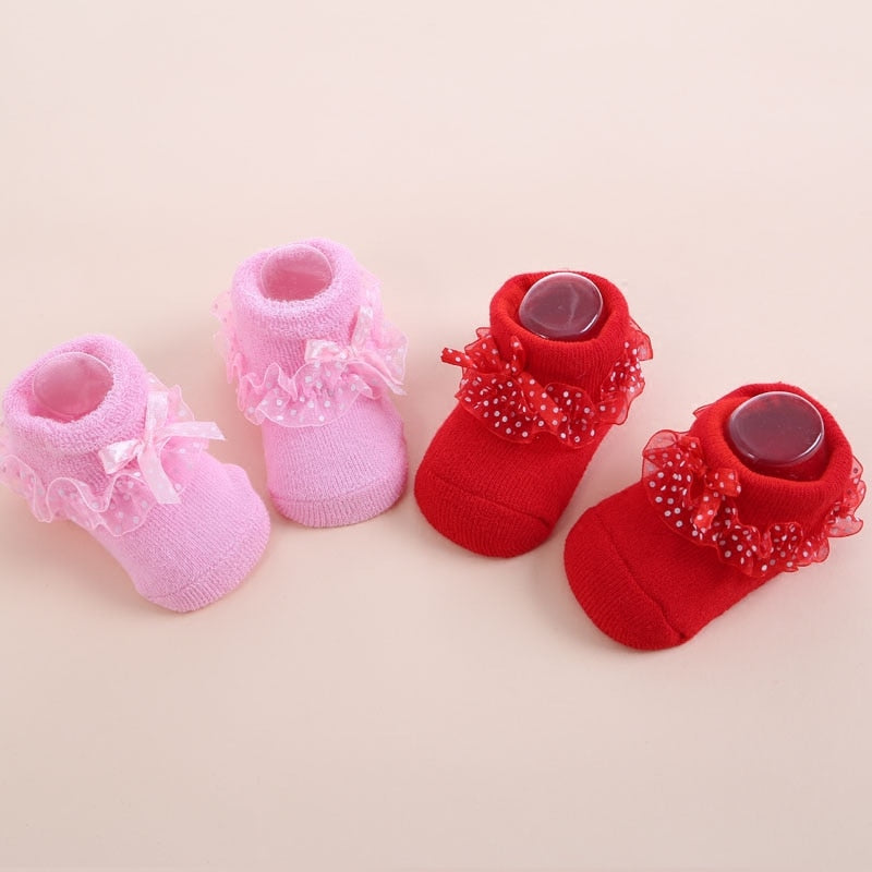 Baby Girls Pink Booties