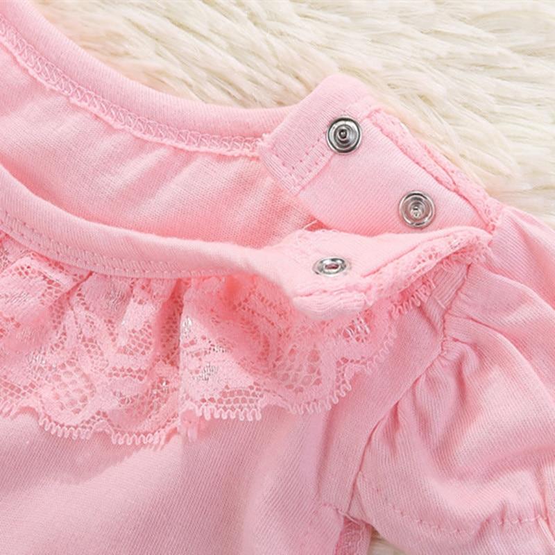 Baby Girl Pink Lace Romper Dress (Age Newborn-9m)