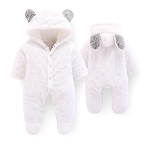 Baby Unisex White Jumpsuit Grow (Age Newborn - 12m) White