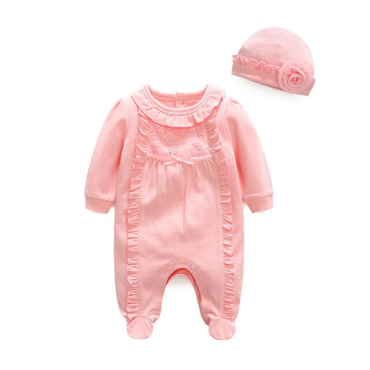 Baby Girls Onesie Babygro & Hat (Age 3M - 12M) Pink