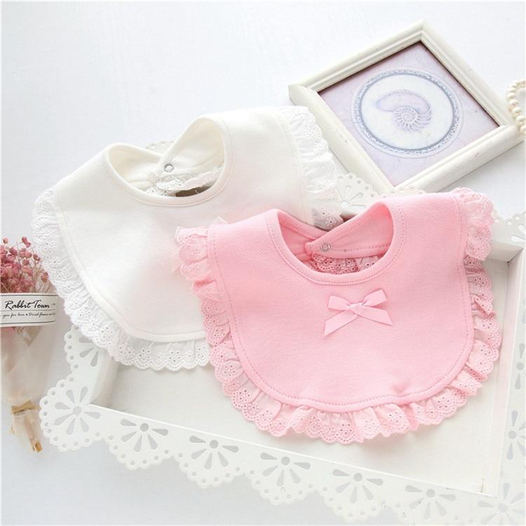 Girls Cotton Baby Bibs - One Size