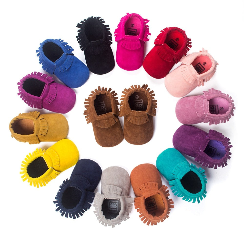 Baby Non-Slip Moccasin Shoes (Age Newborn - 18m)