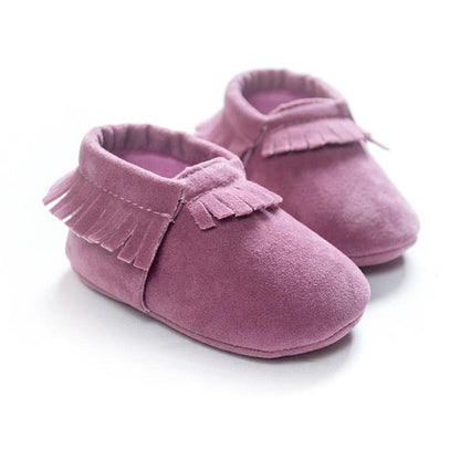 Baby Non-Slip Moccasin Shoes (Age Newborn - 18m) Rose