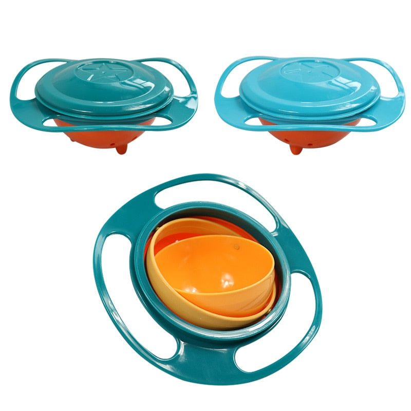 Baby Non Spill 360 Rotating Feeding Bowl