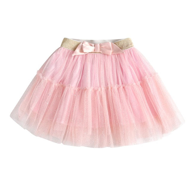 Girls Pink Tulle Tutu Skirt (Age 3-8yrs)